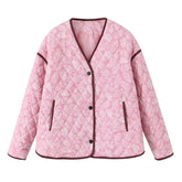 Pink Printed Cotton Coat